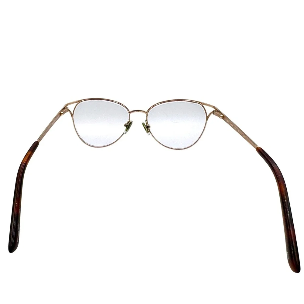 Chelsea Morgan Cat Eye Eyeglasses 20244 Gold Frame Designer Glasses Eyewear Chic